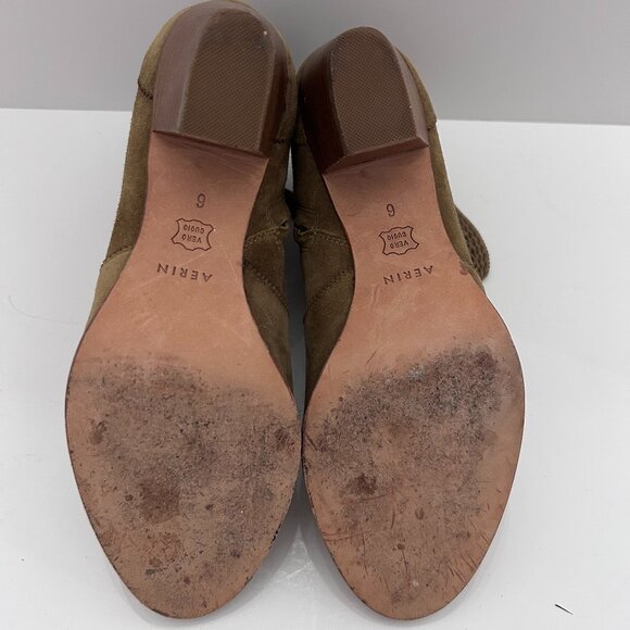 Aerin Women's Heeled Ankle Boot Bootie 'Tilstone' Tan Size 6 M Italian Leather - Picture 2 of 9